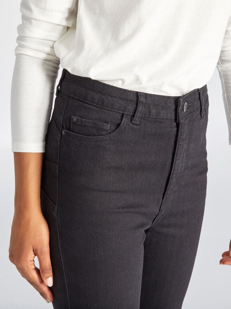 Vaquero skinny de tiro alto - L32 NEGRO - Kiabi