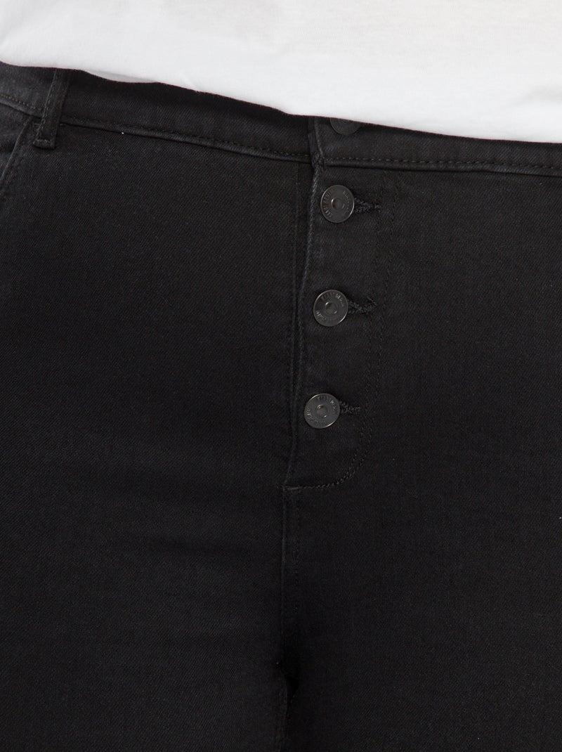 Vaquero skinny de tiro alto - L32 NEGRO - Kiabi