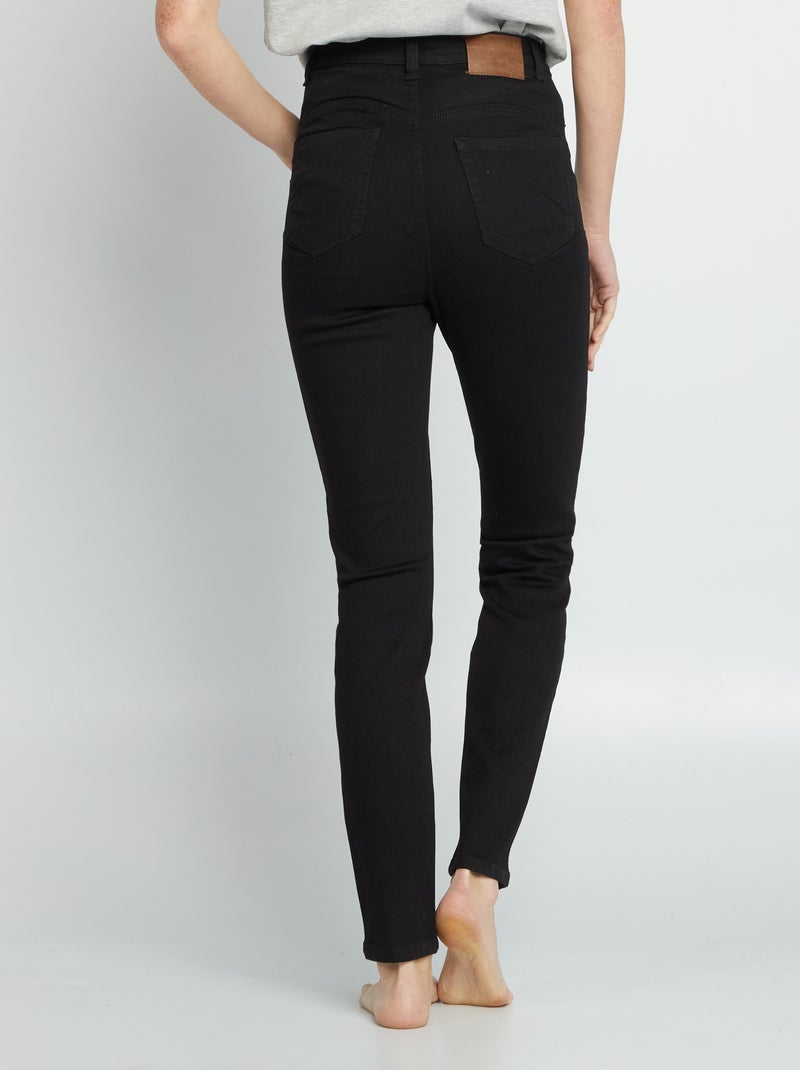 Vaquero skinny de tiro alto - L32 NEGRO - Kiabi