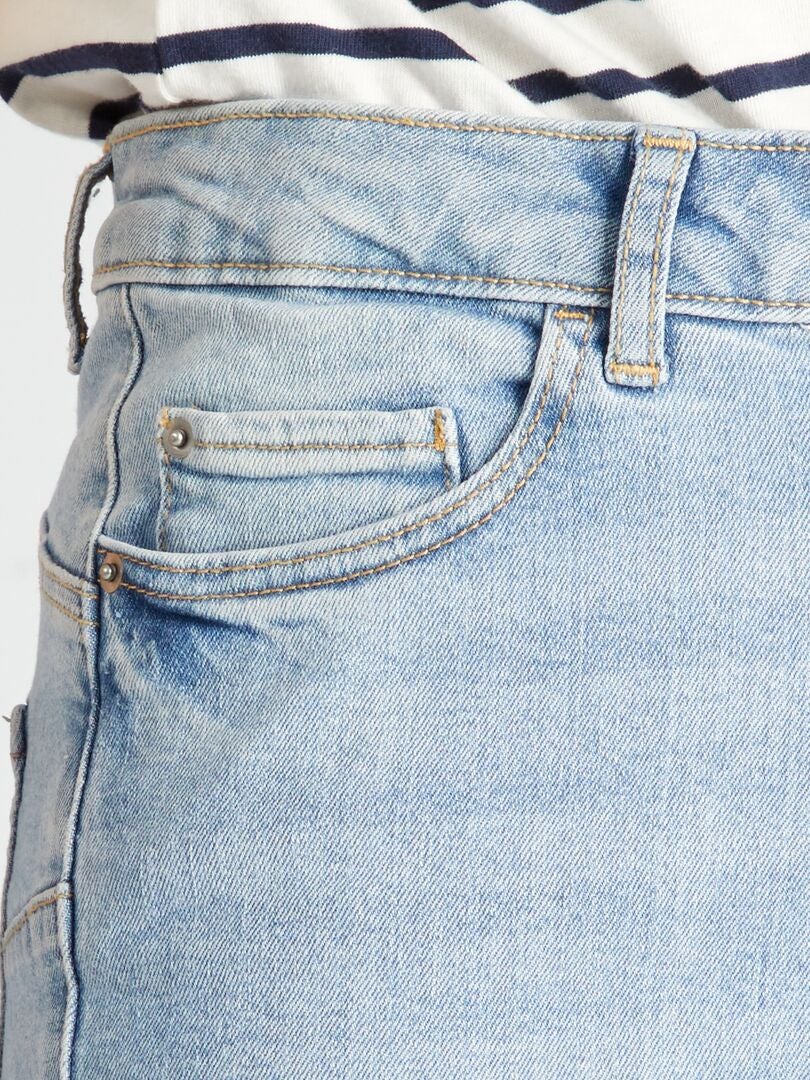 Vaquero skinny de tiro alto - L34 Azul - Kiabi