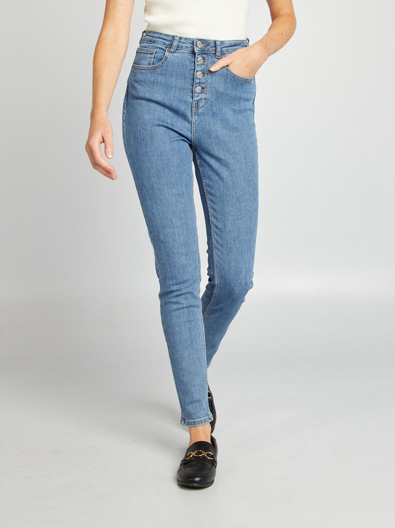 Vaquero skinny de tiro alto AZUL - Kiabi