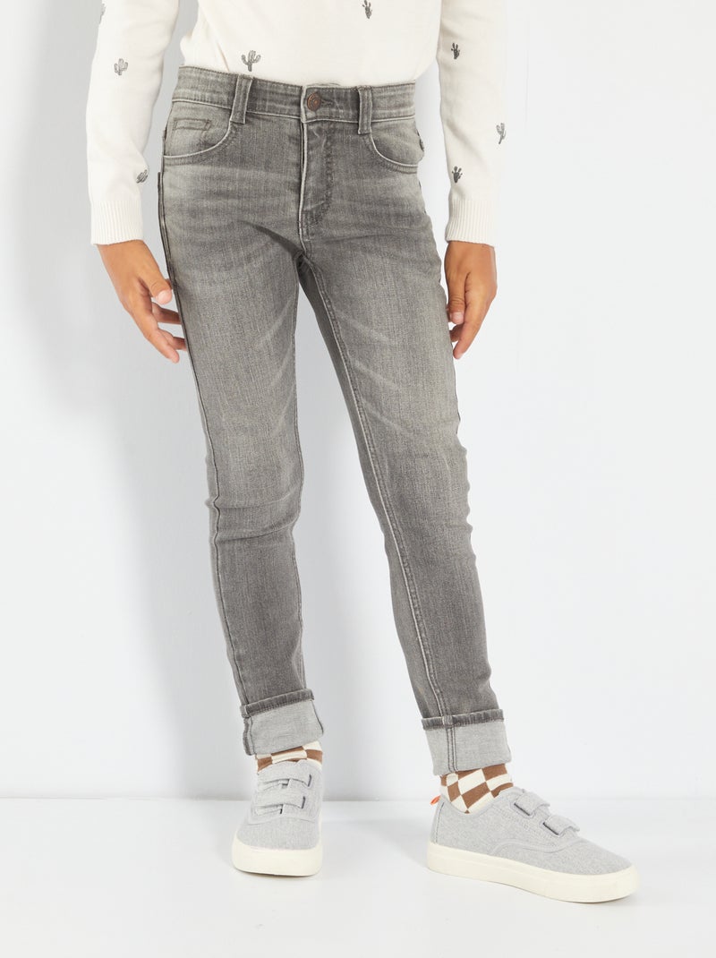 Vaquero skinny denim gris - Kiabi