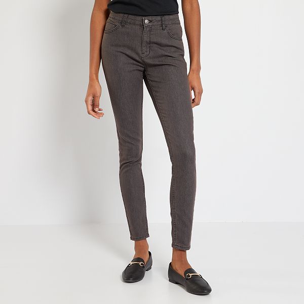 Vaquero skinny eco-concepción Mujer talla 34 a 48 - gris oscuro - Kiabi -  10,00€