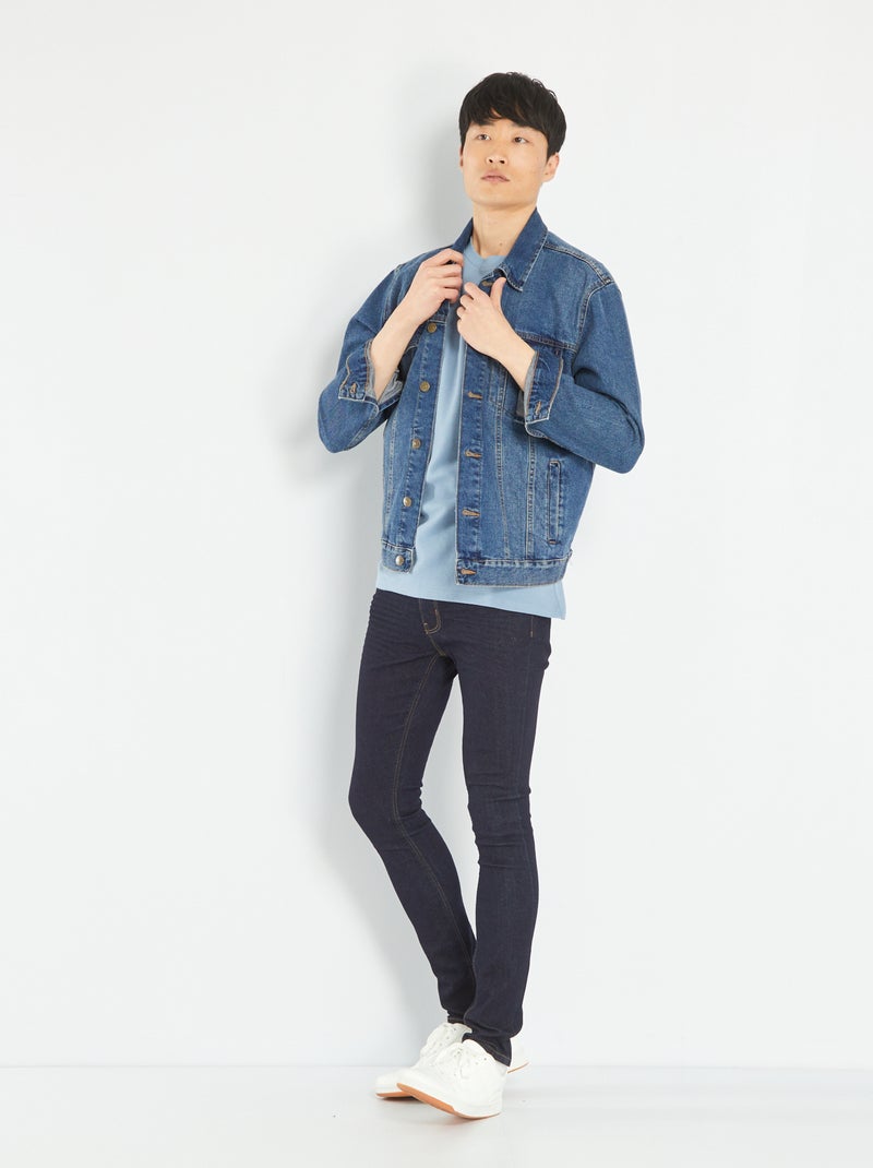 Vaquero skinny elástico - 5 bolsillos AZUL - Kiabi