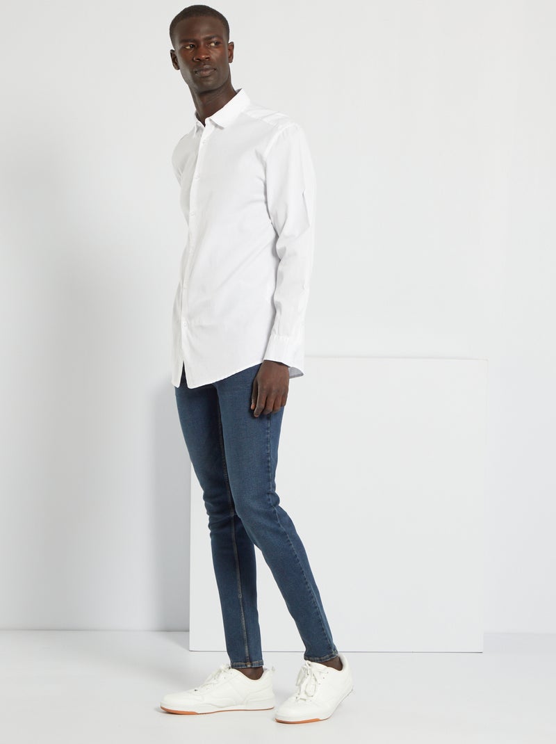 Vaquero skinny elástico - L32 azul negro - Kiabi