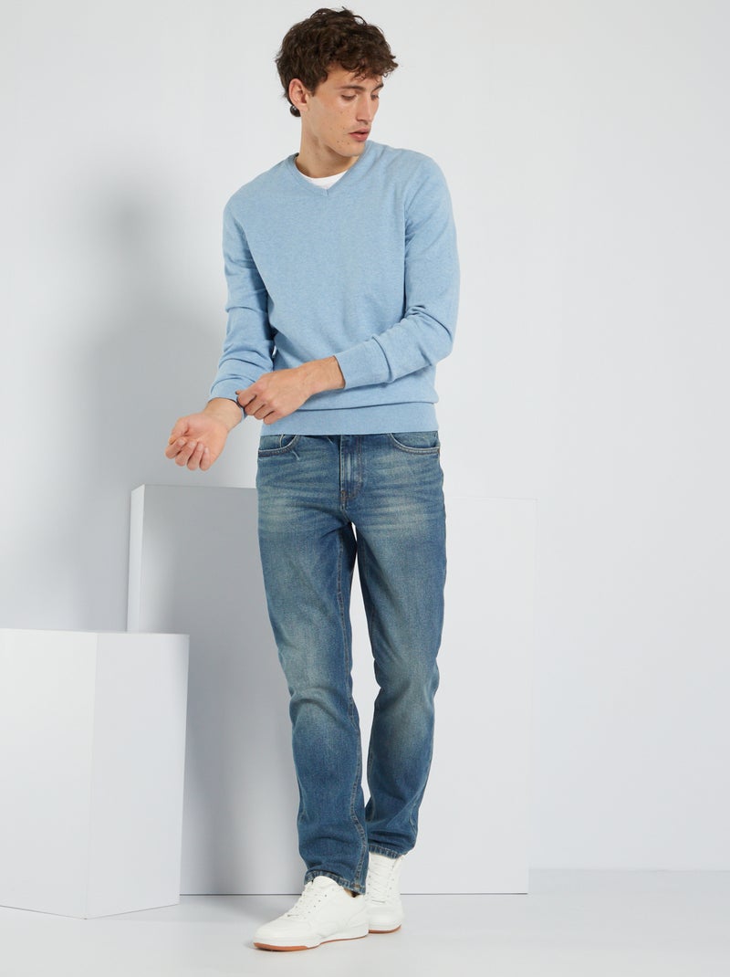Vaquero skinny elástico - L32 AZUL - Kiabi