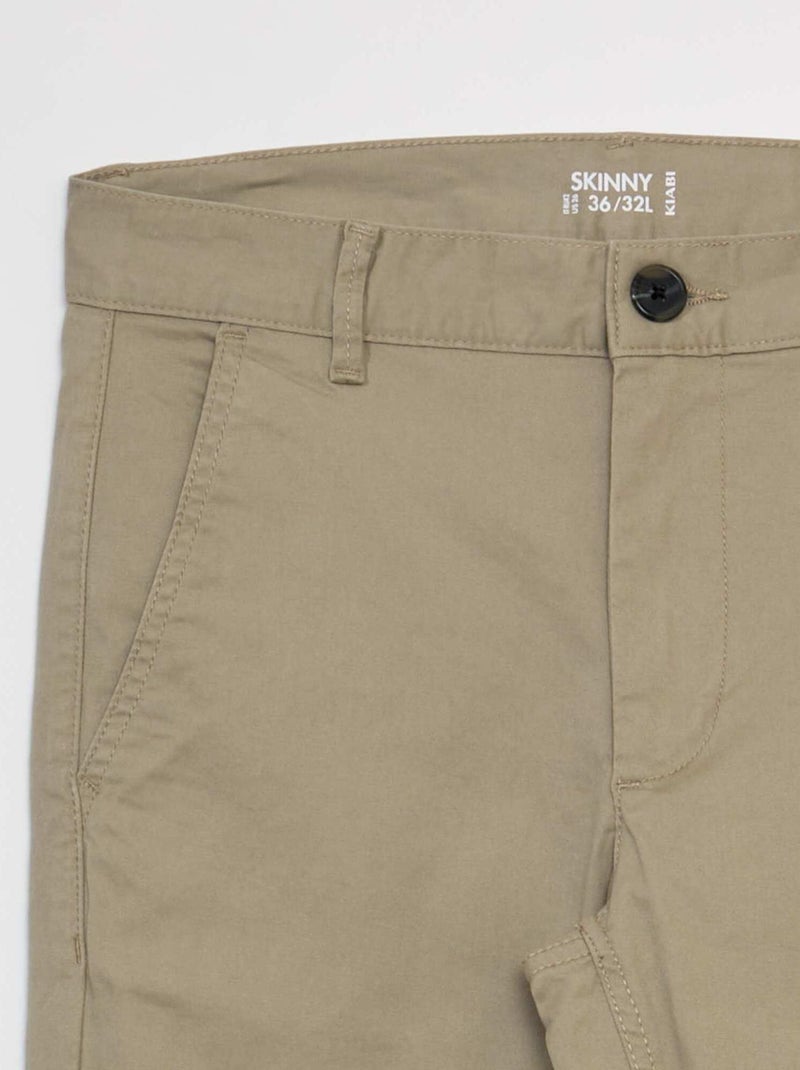 Vaquero skinny elástico - L32 BEIGE - Kiabi