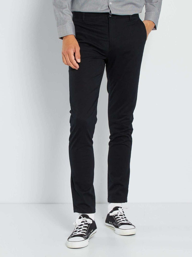 Vaquero skinny elástico - L32 negro - Kiabi