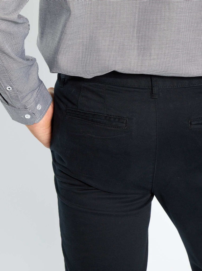 Vaquero skinny elástico - L32 negro - Kiabi