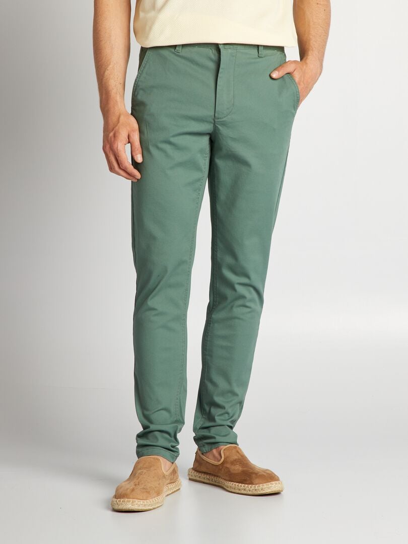 Vaquero skinny elástico - L32 VERDE - Kiabi