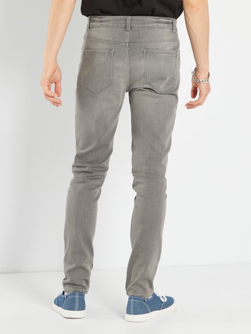 Vaquero skinny elástico GRIS - Kiabi