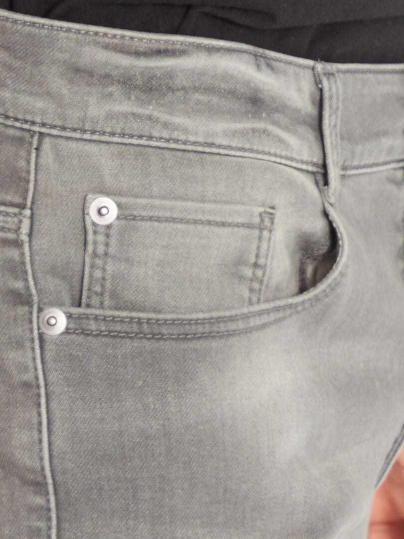 Vaquero skinny elástico GRIS - Kiabi