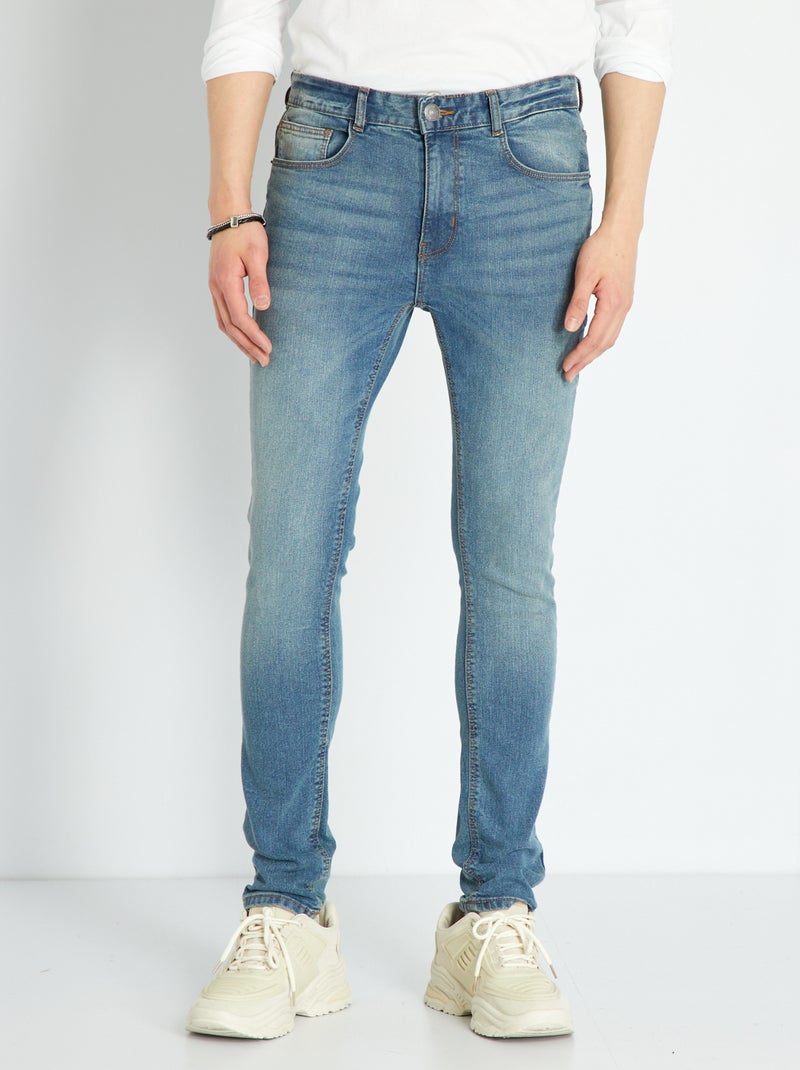 Vaquero skinny elástico L30 stone used - Kiabi