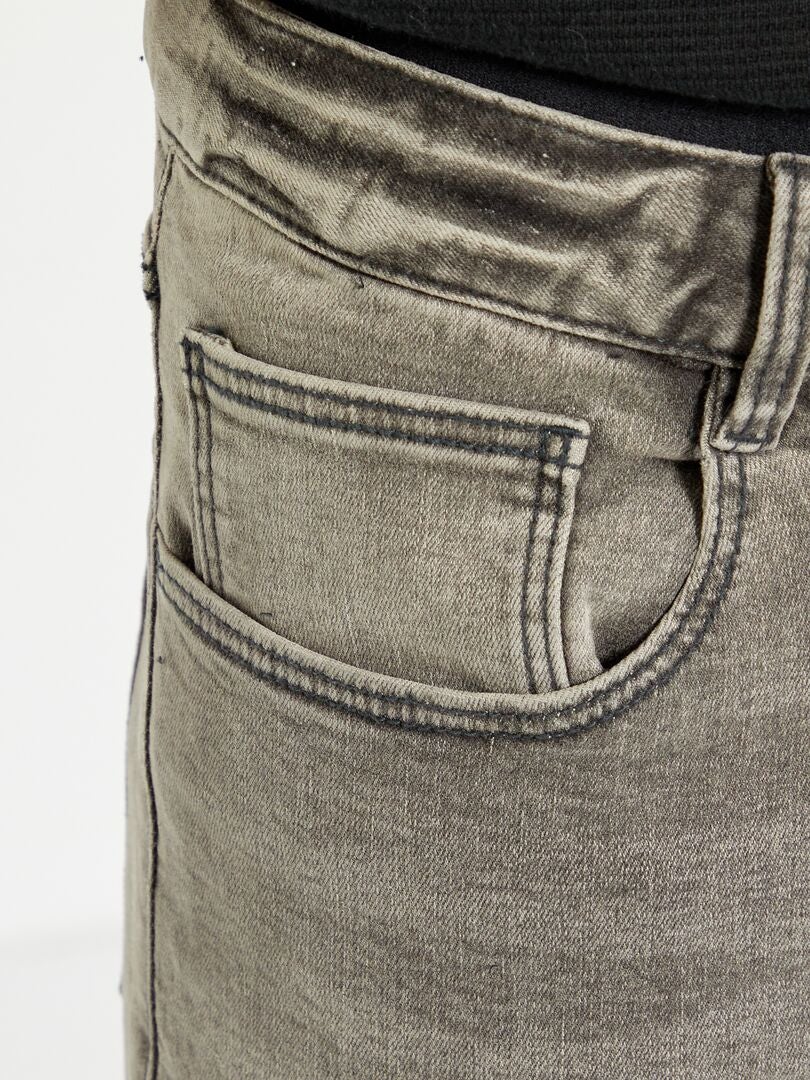 Vaquero skinny L30 GRIS - Kiabi