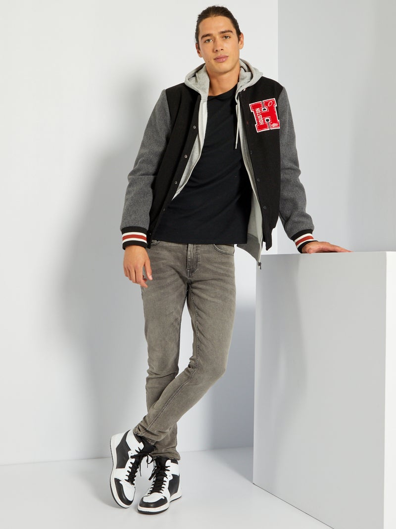 Vaquero skinny L30 GRIS - Kiabi