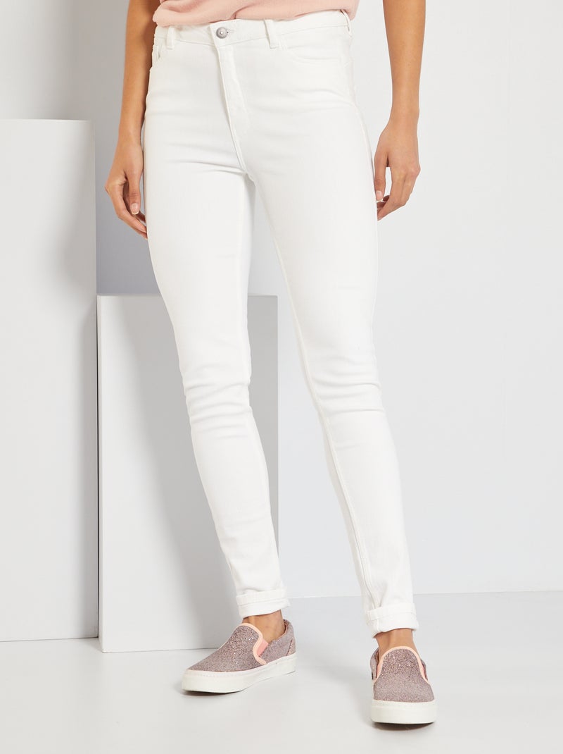 Vaquero skinny L32 Blanco - Kiabi