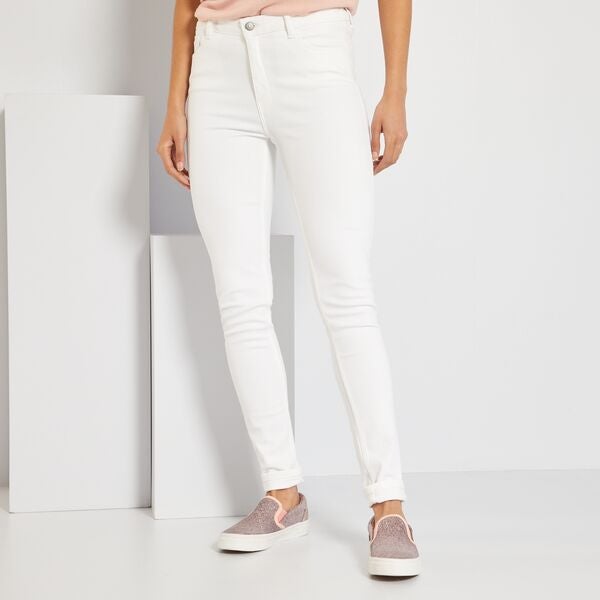 Jeans para Mujer Skinny Suave y elástico en Stretch Push Up Blanco blanco  11 Incógnita 330439 | Bodega Aurrera en línea
