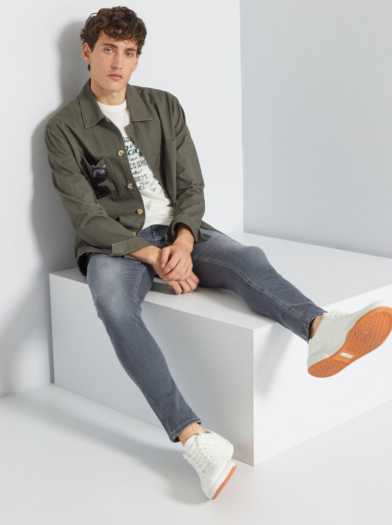Vaquero skinny L32 GRIS - Kiabi