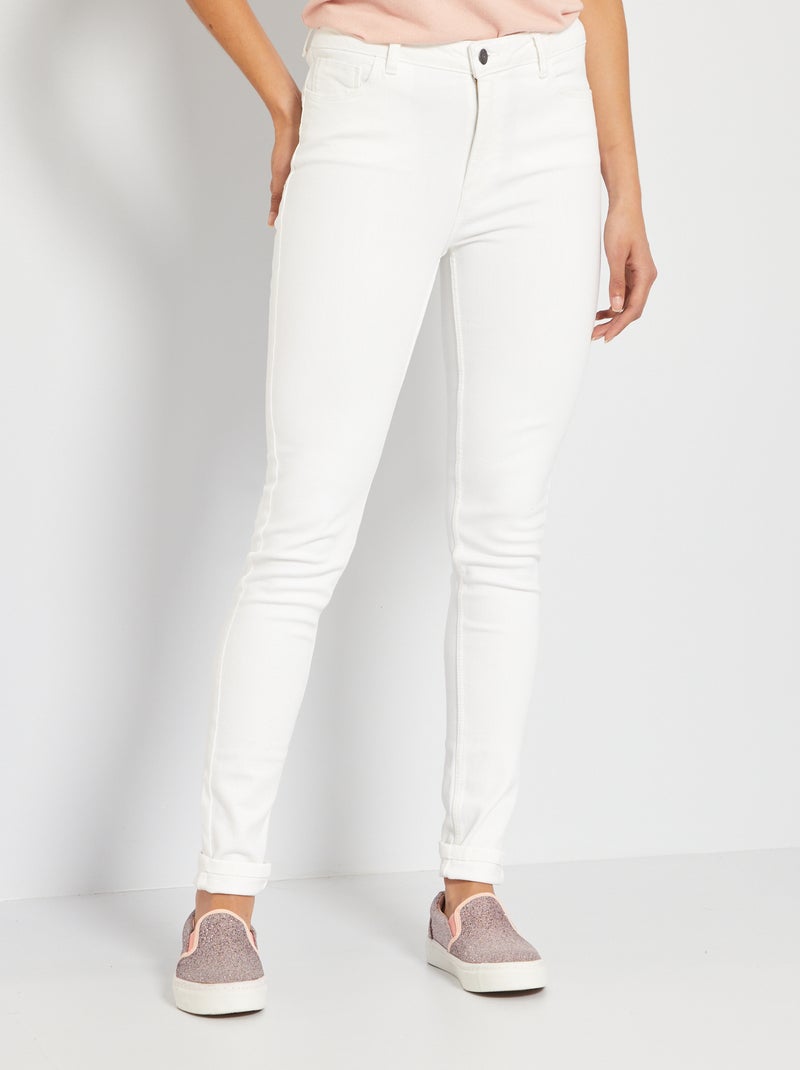 Vaquero skinny L34 Blanco - Kiabi