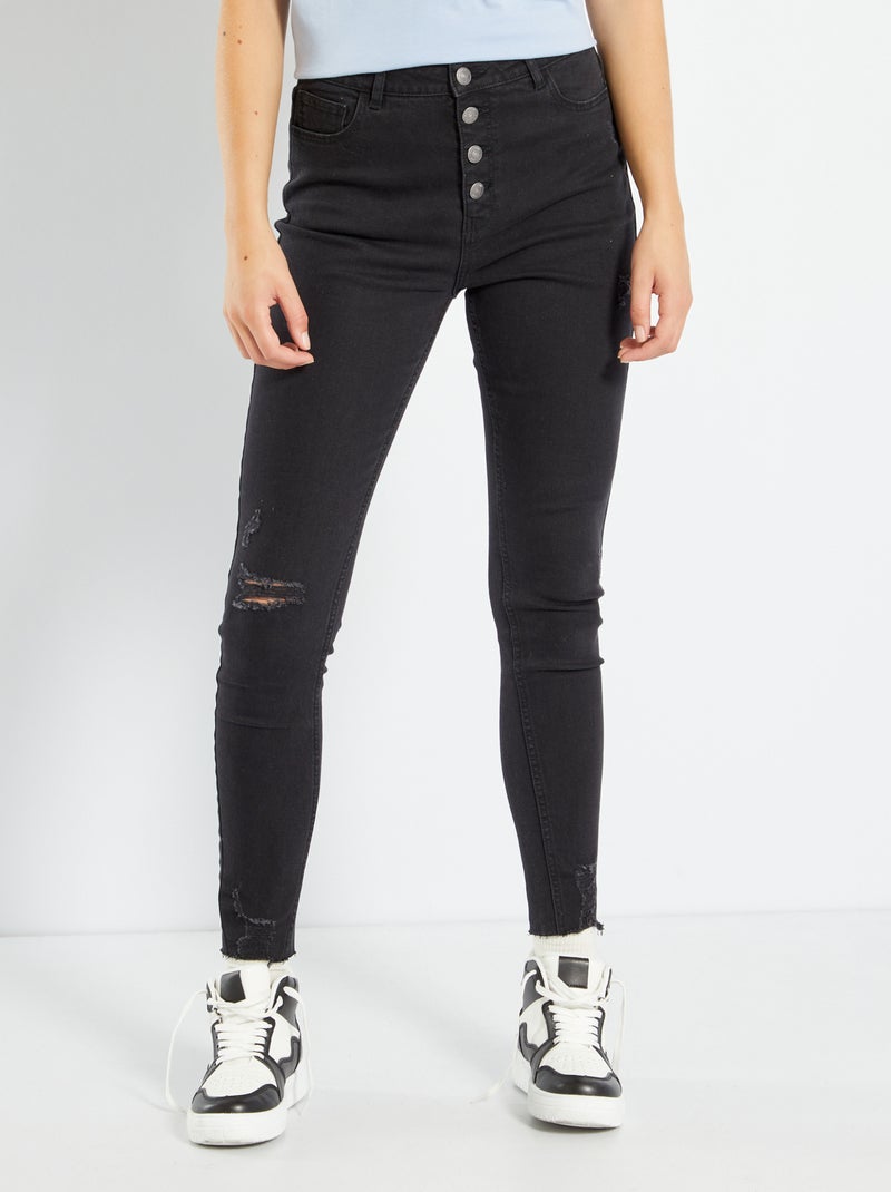 Vaquero skinny NEGRO - Kiabi