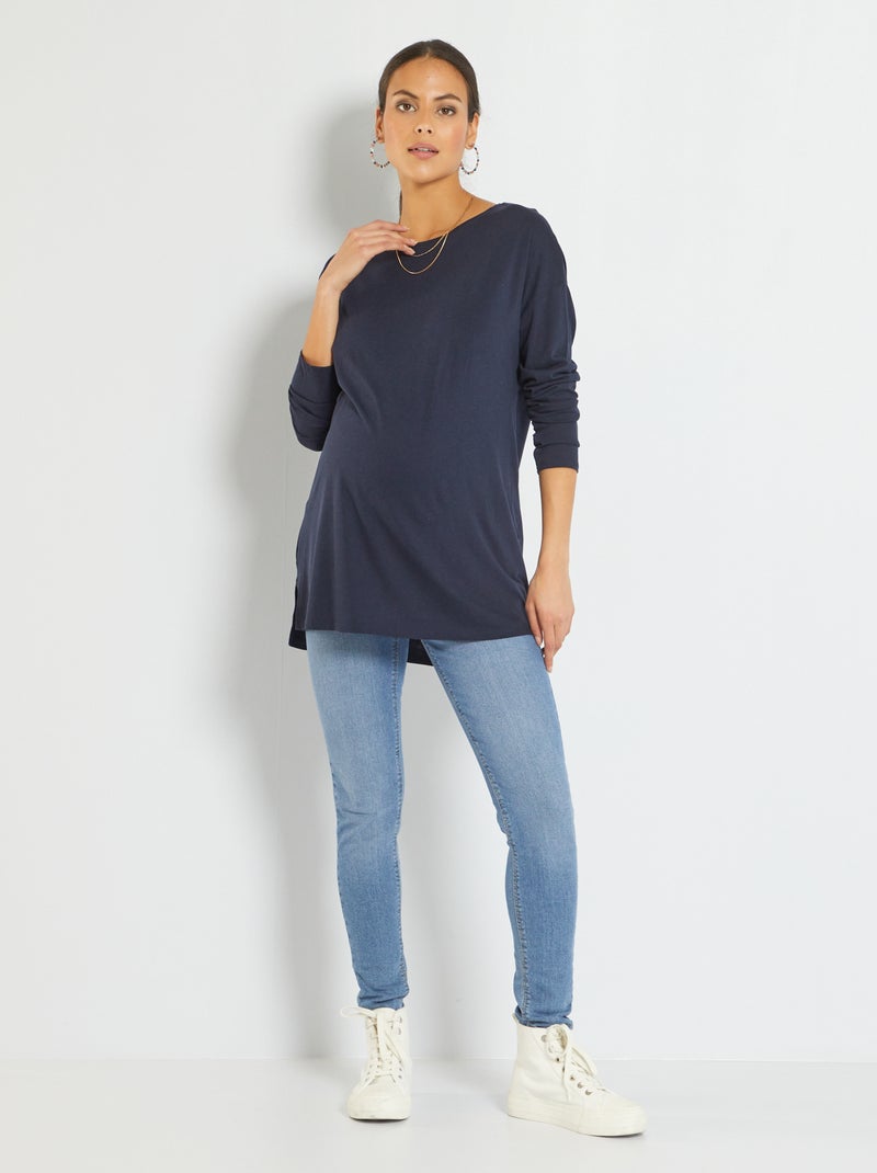 Vaquero skinny premamá L30 doble stone - Kiabi
