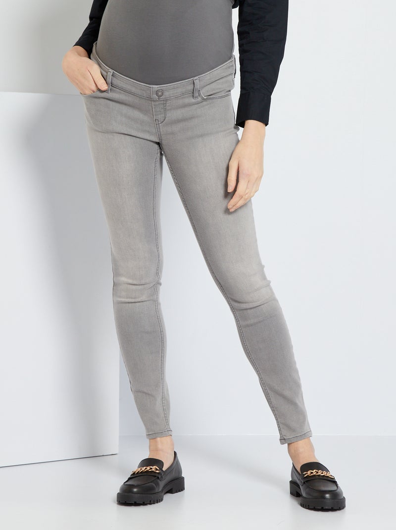 Vaquero skinny premamá L30 GRIS - Kiabi
