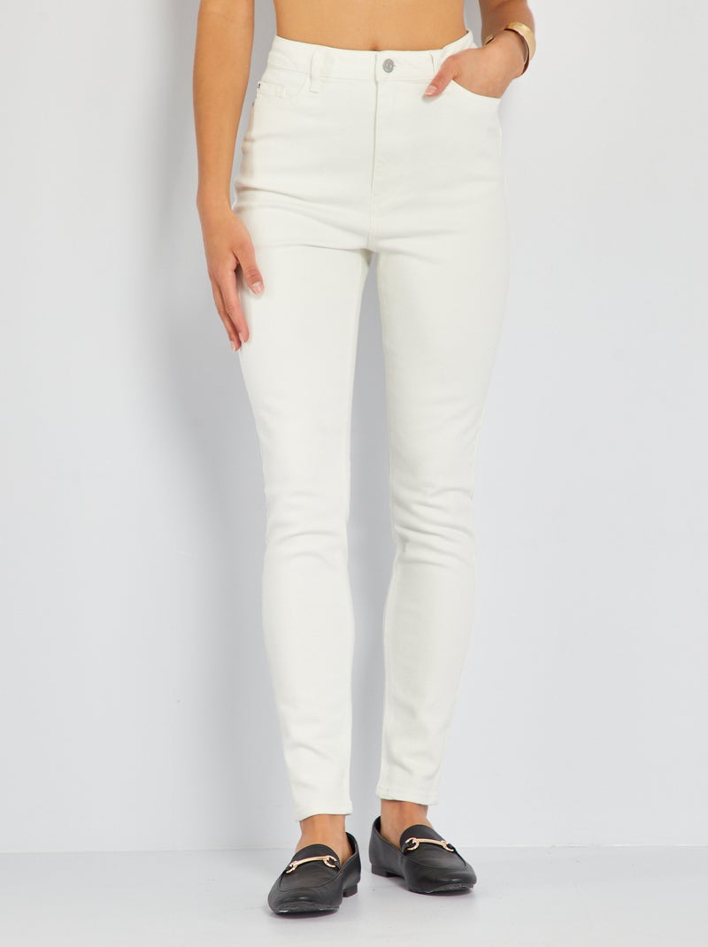 Vaquero skinny push-up - L34 BLANCO - Kiabi