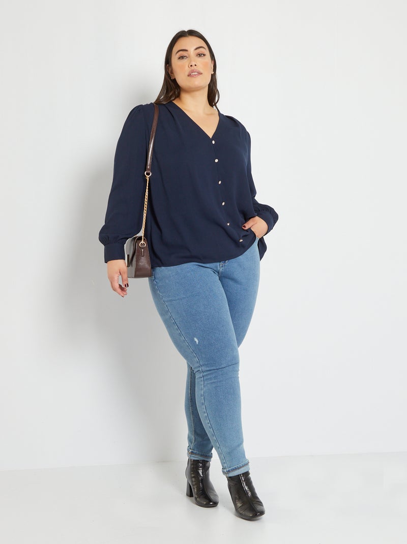 Vaquero skinny push-up AZUL - Kiabi