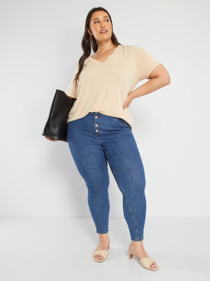 Vaquero skinny/corte muy ajustado  - L28 AZUL - Kiabi