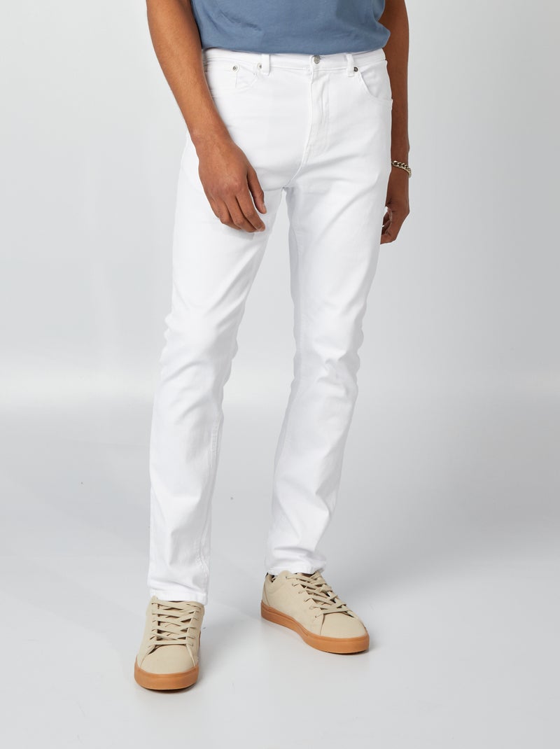 Vaquero slim - L32 blanco - Kiabi