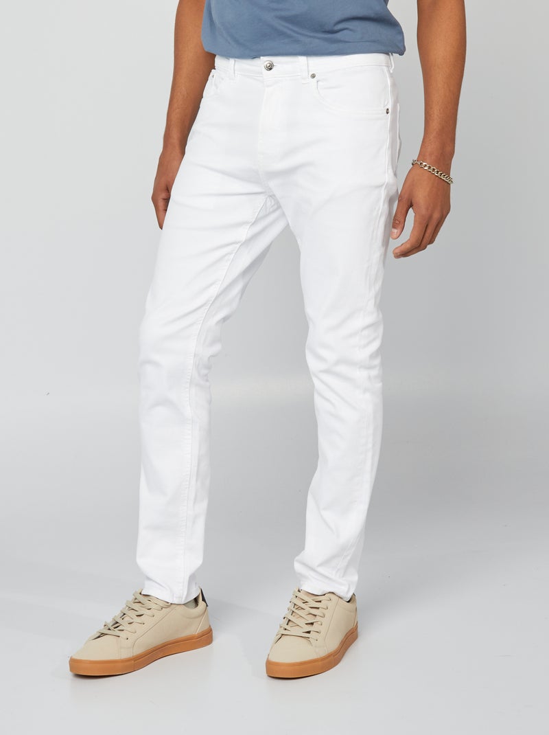 Vaquero slim - L32 blanco - Kiabi