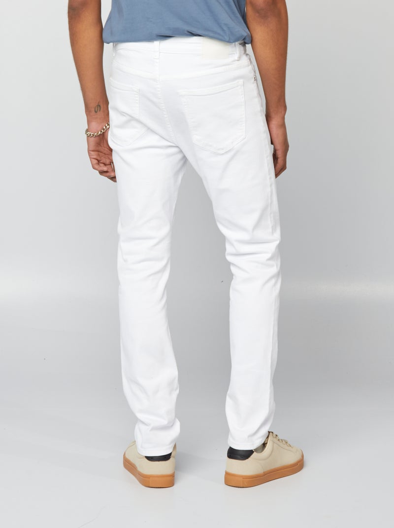 Vaquero slim - L32 blanco - Kiabi