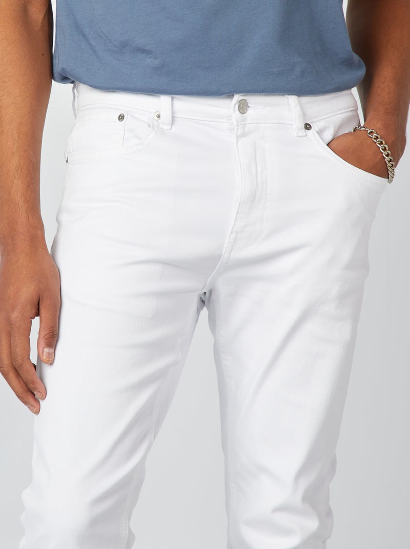 Vaquero slim - L32 blanco - Kiabi