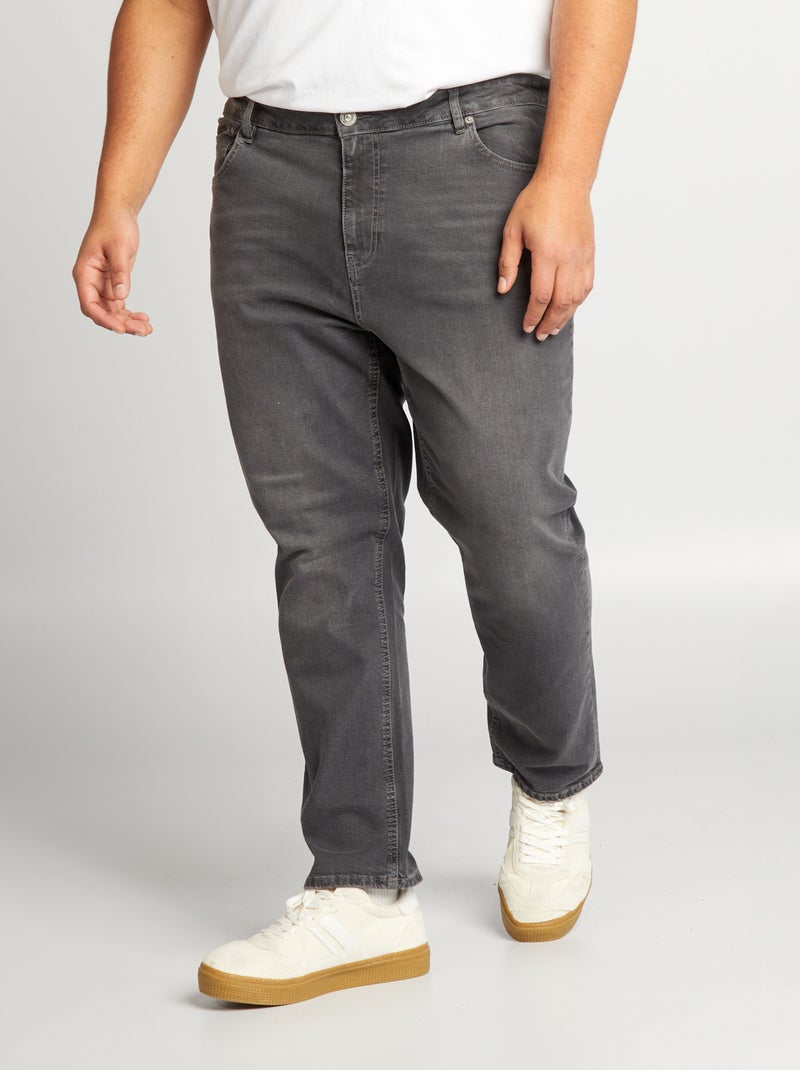 Vaquero slim con 5 bolsillos - L30 GRIS - Kiabi