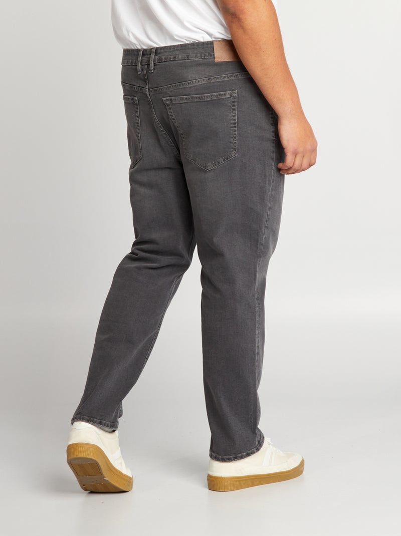 Vaquero slim con 5 bolsillos - L30 GRIS - Kiabi