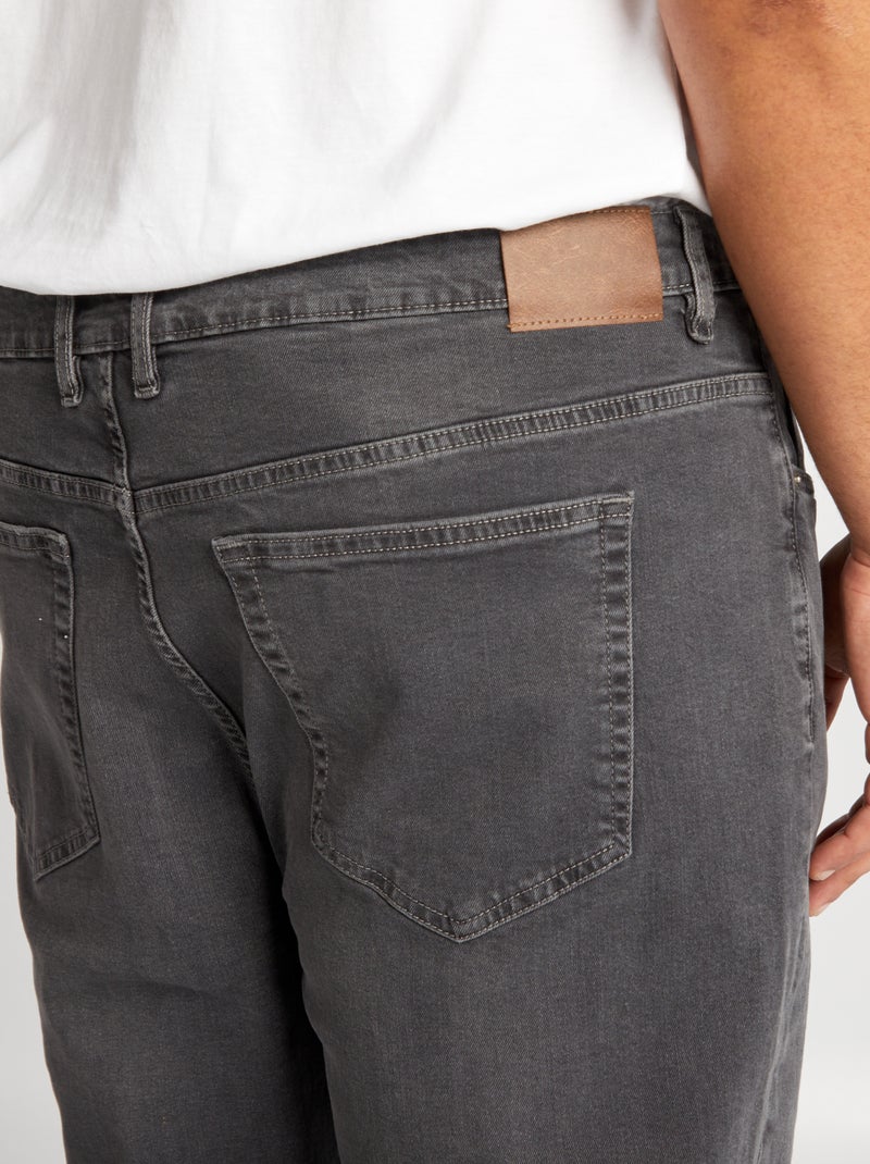 Vaquero slim con 5 bolsillos - L30 GRIS - Kiabi