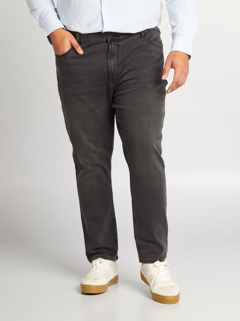Vaquero slim con 5 bolsillos - L30 GRIS - Kiabi