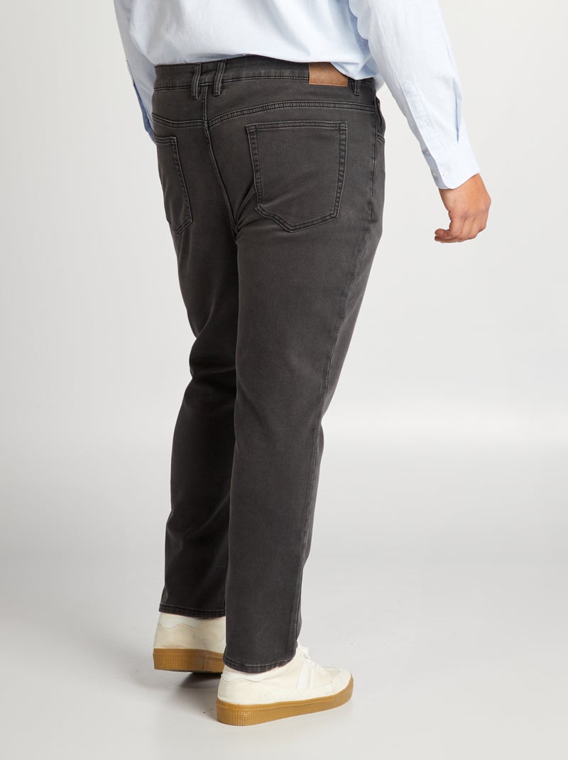 Vaquero slim con 5 bolsillos - L30 GRIS - Kiabi
