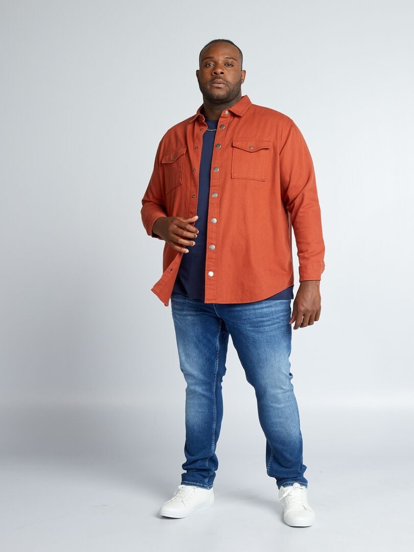 Vaquero slim con 5 bolsillos - L32 AZUL - Kiabi