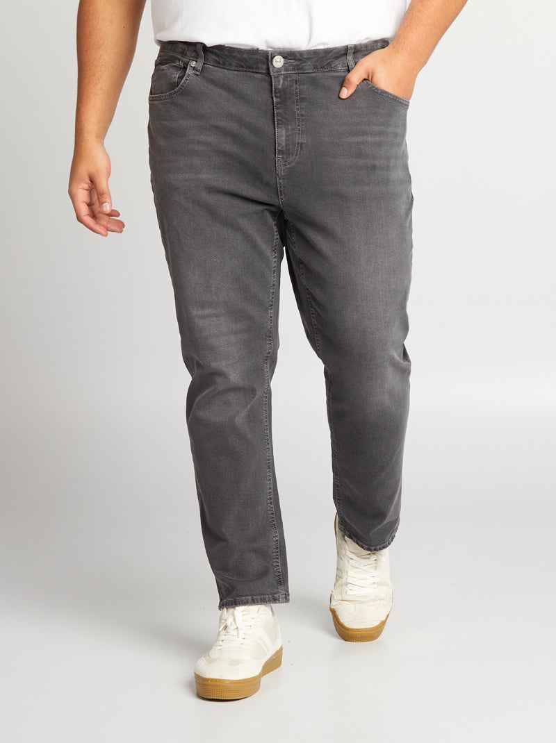 Vaquero slim con 5 bolsillos - L32 GRIS - Kiabi