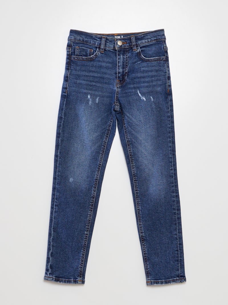 Vaquero slim con 5 bolsillos - L34 AZUL - Kiabi