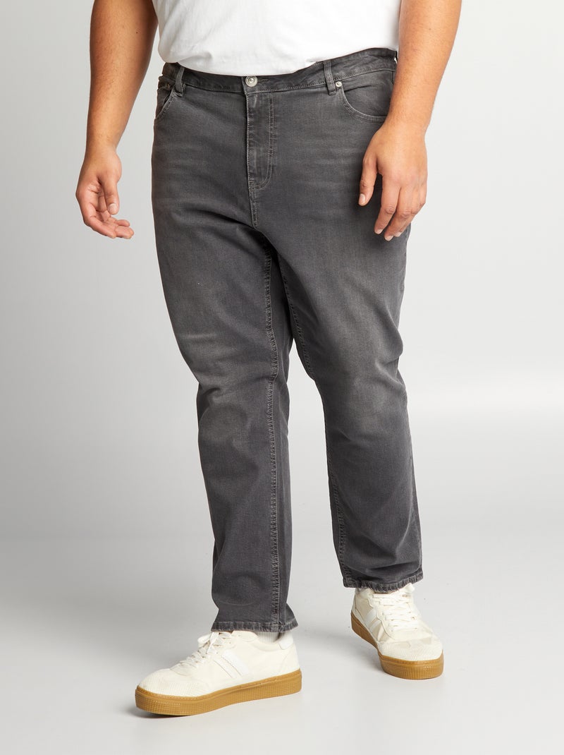 Vaquero slim con 5 bolsillos - L34 GRIS - Kiabi