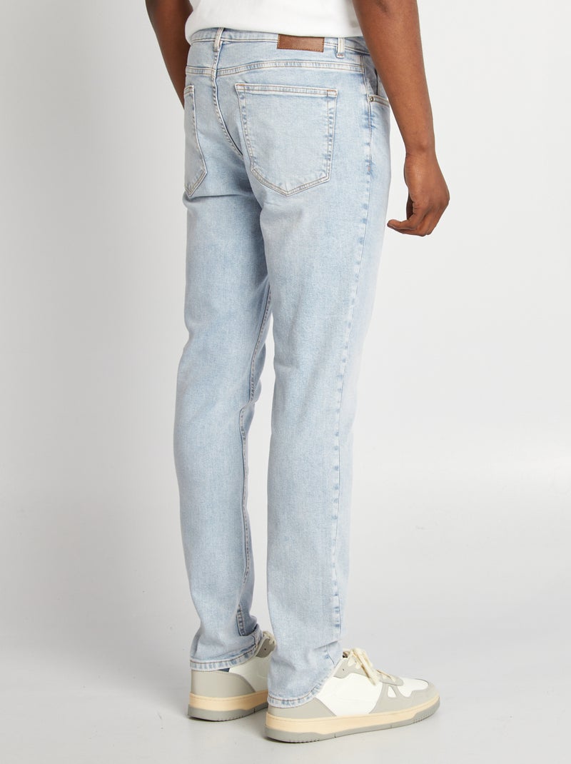 Vaquero slim con 5 bolsillos AZUL - Kiabi