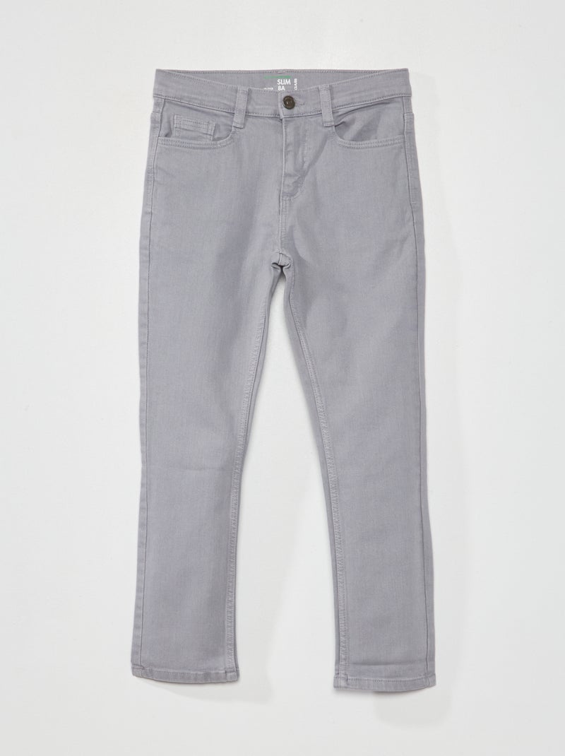 Vaquero slim con 5 bolsillos AZUL - Kiabi