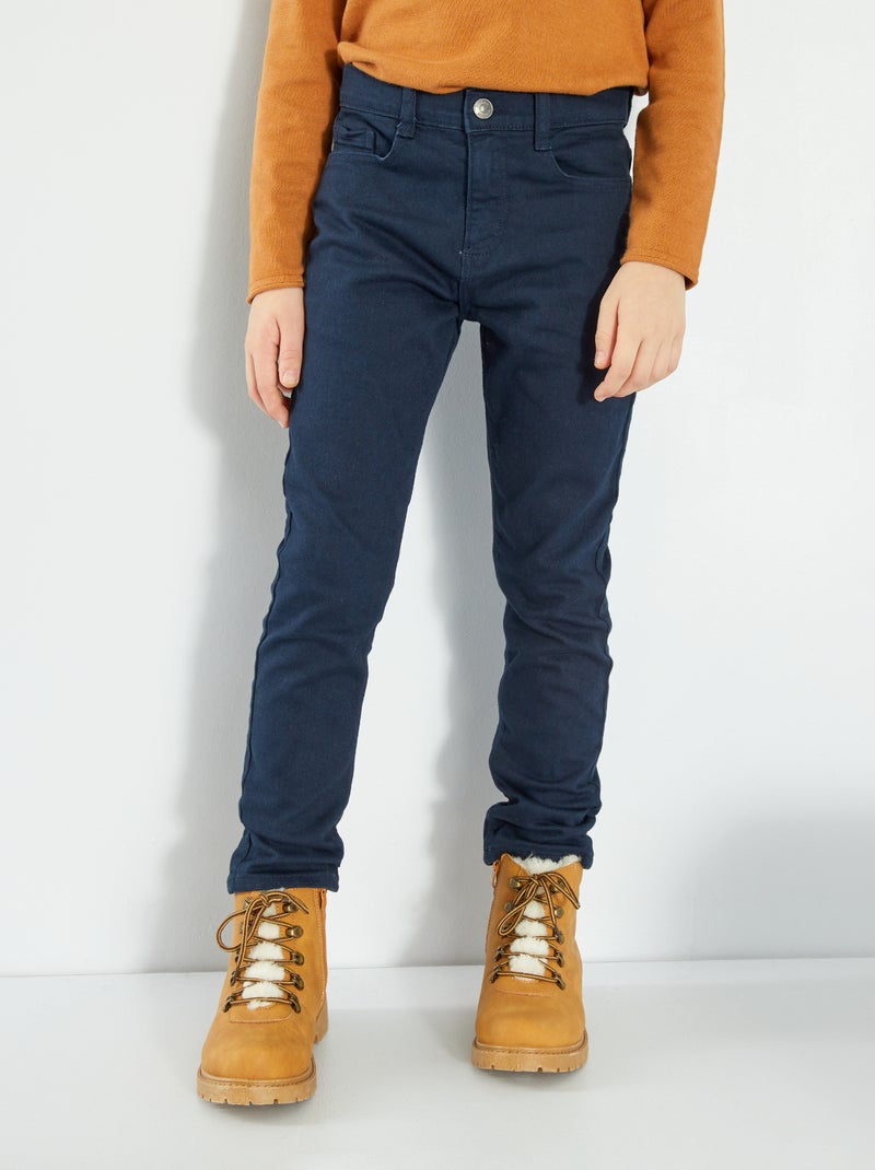 Vaquero slim con 5 bolsillos azul - Kiabi