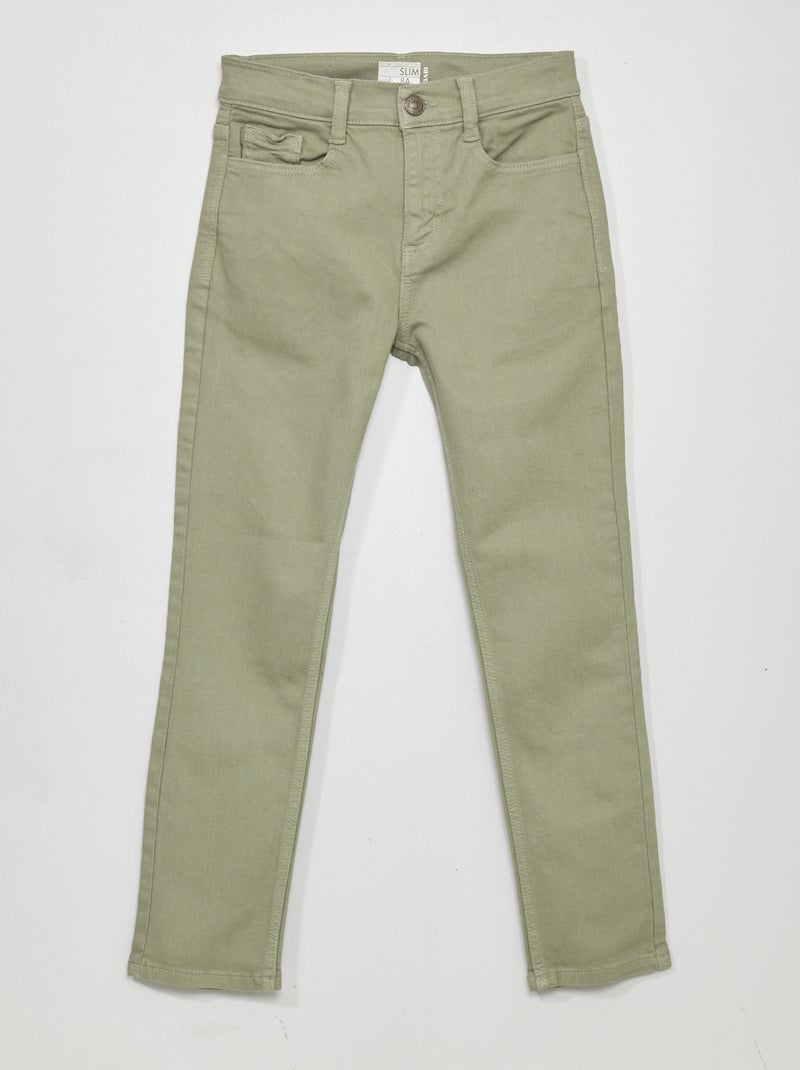 Vaquero slim con 5 bolsillos gris - Kiabi