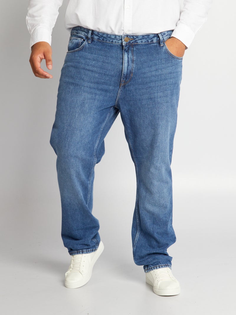 Vaquero slim con 5 bolsillos L32 AZUL - Kiabi