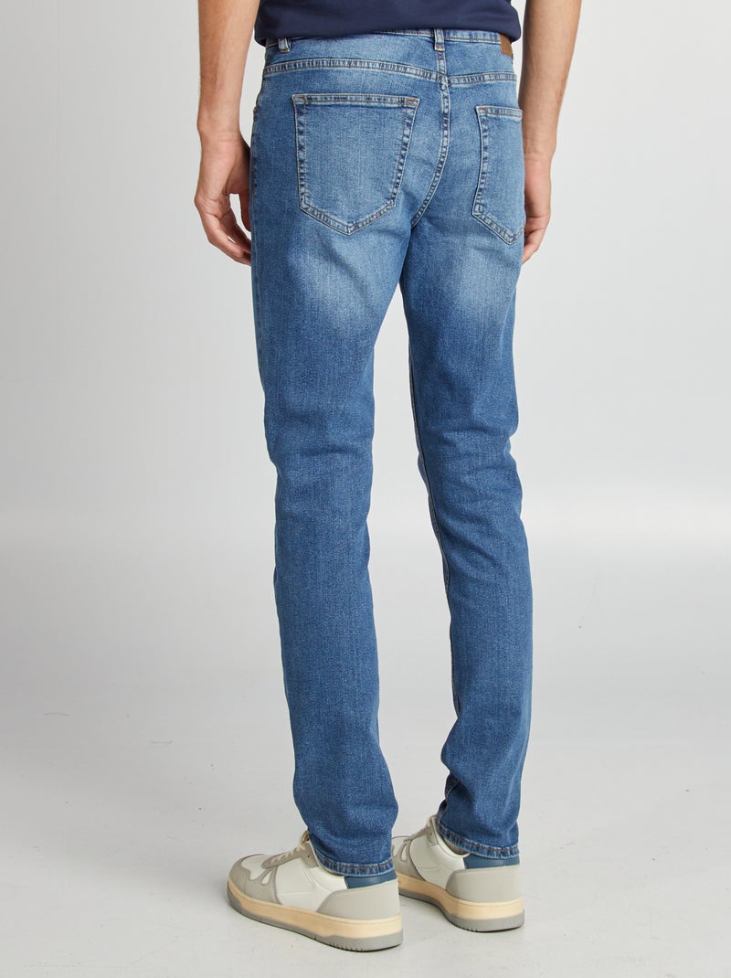 Vaquero slim con 5 bolsillos - L34 AZUL - Kiabi