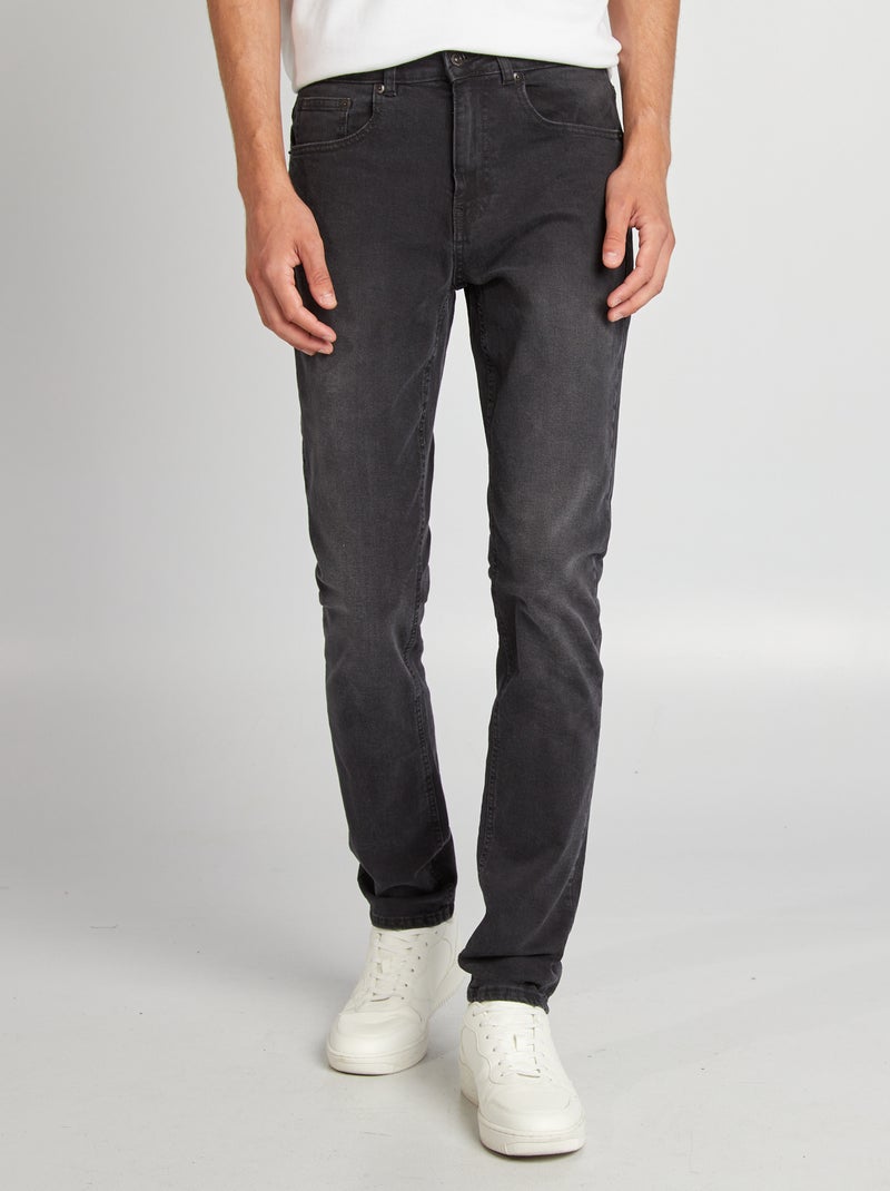 Vaquero slim con 5 bolsillos - L34 GRIS - Kiabi