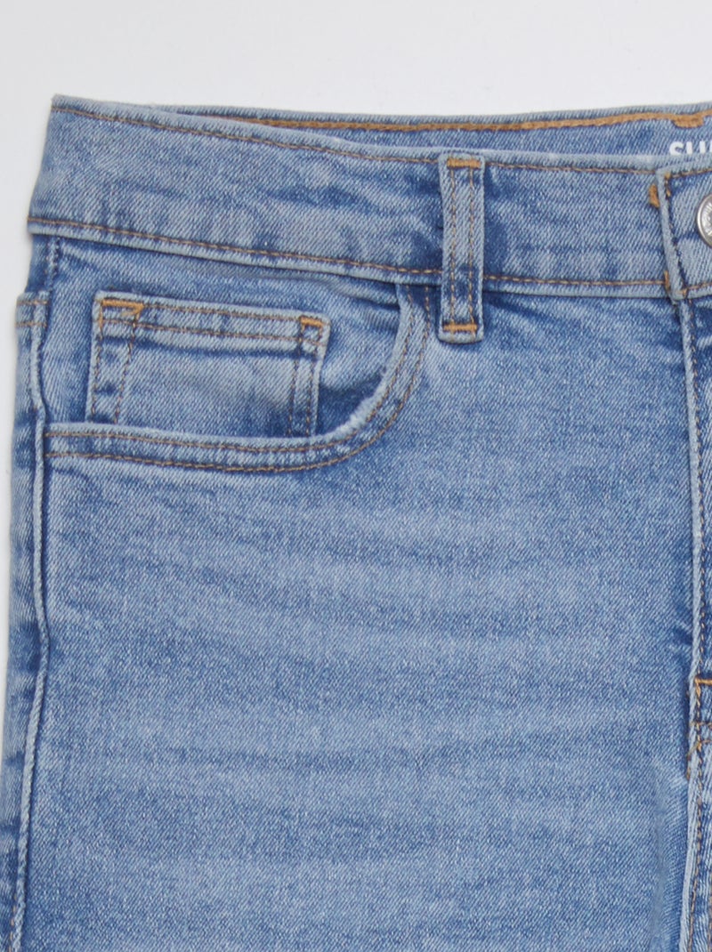 Vaquero slim con cintura ajustable AZUL - Kiabi